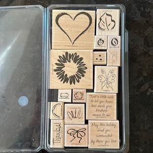 Stampin’ Up! Miscellaneous 16 piece rubber stamps